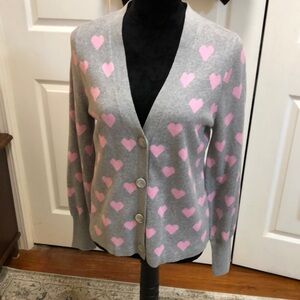 Gray cardigan sweater